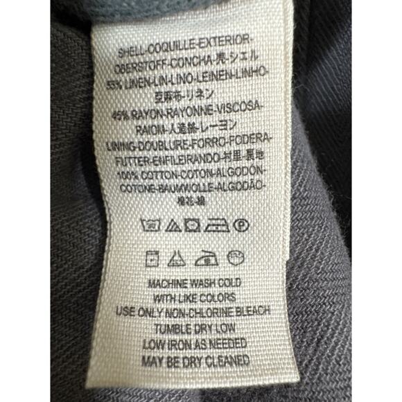 Free People Grunge Gray Double Layer 2-Fer Jacket Coat Snap Zip Pockets Size XS - Picture 10 of 11